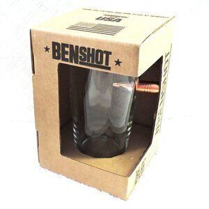 Benshot Unique Novelty Pint Size Drinking Glass For Your Barware Collection New